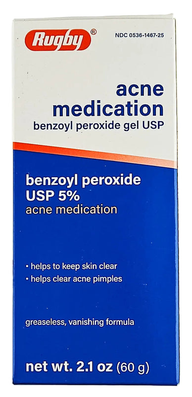 Acne Medication Benzoyl Peroxide 5% Gel by Rugby - Main product image