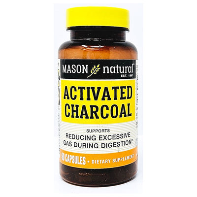 Activated Charcoal 520 mg 60 Capsules by Mason Natural