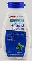 Antacid Tablets 150 Chewable Tablets by Rugby (1 or 3 Pack) - Image 1