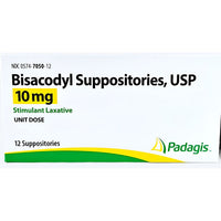 Bisacodyl 10 mg (Suppositories) 12 Count by Padagis - Image 1