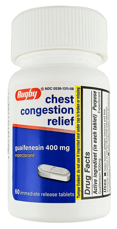 Chest Congestion Relief 60 Tablets by Rugby