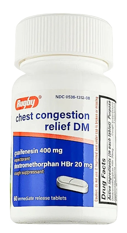 Chest Congestion Relief DM, 60 Tablets by Rugby - Main product image