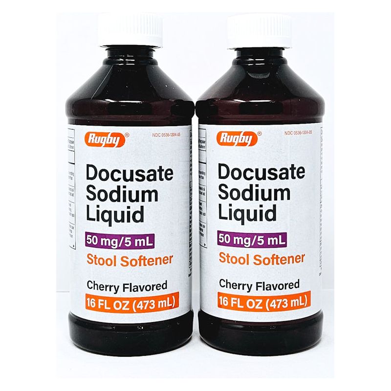 Docusate Sodium Liquid 16 fl oz each (2 Pack) by Rugby - Main product image
