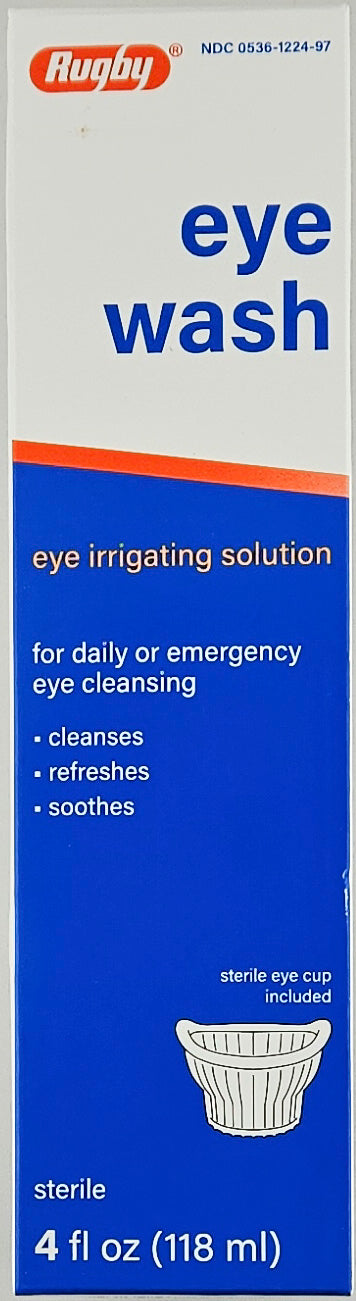 Eye Wash Irrigating Solution 4 fl oz each (1, 3 or 6 Pack) by Rugby