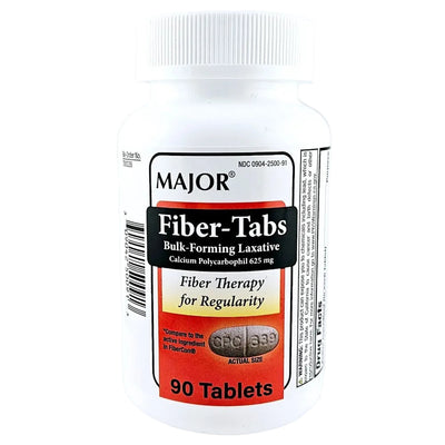 Fiber-Tabs (Laxative) 90 Tablets by Major