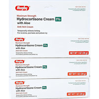 Hydrocortisone Cream with Aloe 1 oz by Rugby (1 or 3 Pack) - Image 2