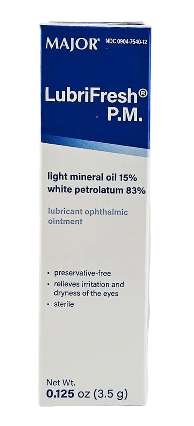LubriFresh PM Eye Ointment (1, 3, 6 or 12 Pack) by Major
