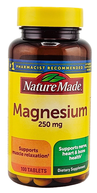 Magnesium 250 mg 100 Tablets by Nature Made - Main product image