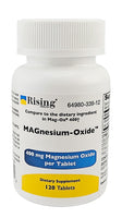 Magnesium Oxide, 400 mg 120 Tablets by Rising - Image 1