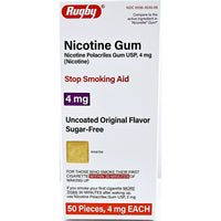 Nicotine Gum 4mg (Uncoated Original Flavor) 50 Pieces - Image 1