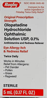 Olopatadine Hydrochloride Ophthalmic Solution 0.1% by Rugby - Image 1