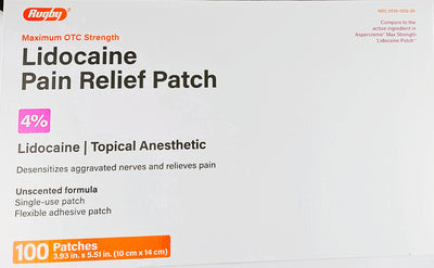 Pain Relief Patch 100 Patches by Rugby