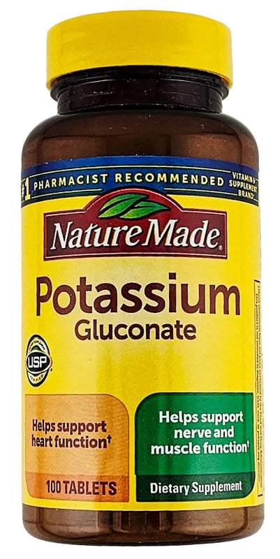 Potassium Gluconate 550 mg 100 Tablets by Nature Made - Main product image