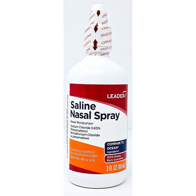 Saline Nasal Spray (1 or 3 pack) by Leader
