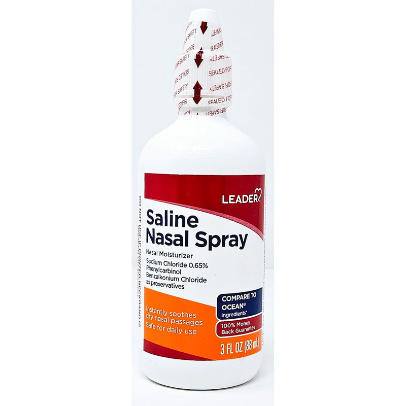 Saline Nasal Spray (1 or 3 pack) by Leader - Main product image