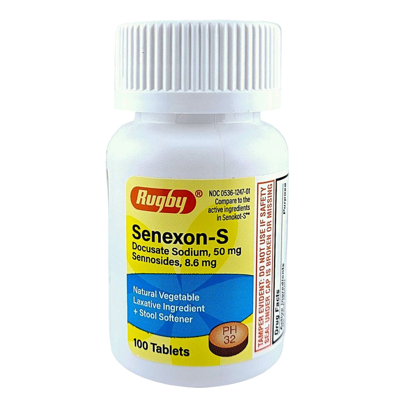 Senexon-S 50 mg, 100 Tablets by Rugby - Main product image