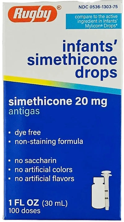 Simethicone Drops (for Infant's) by Rugby (1 or 3 Pack)