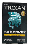 Trojan BareSkin Lubricated Latex Condoms, 10 count - Image 1