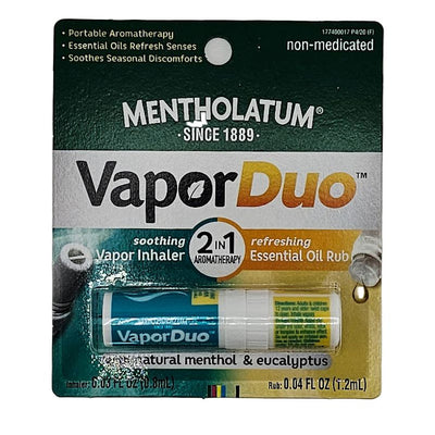 Vapor Duo Inhaler with Essential Oil Rub by Mentholatum