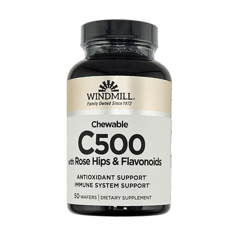 Vitamin C-500 mg with Rose Hips 50 Wafers by Windmill - Main product image