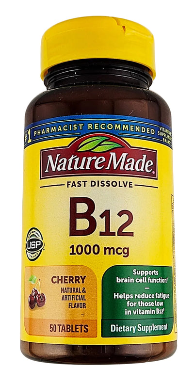 Vitamin B12, 1000 mcg (Fast Dissolve) by Nature Made