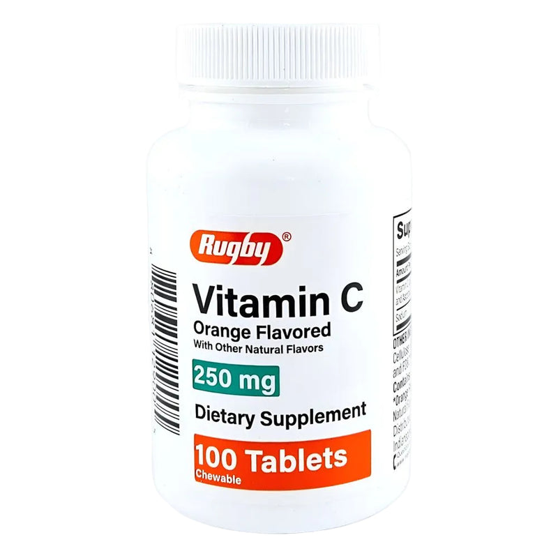 Chewable Vitamin C, 250 mg 100 Tablets by Rugby - Main product image