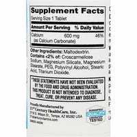 Calcium (Carbonate) 600 mg, 75 Tablets by 21st Century - Image 2