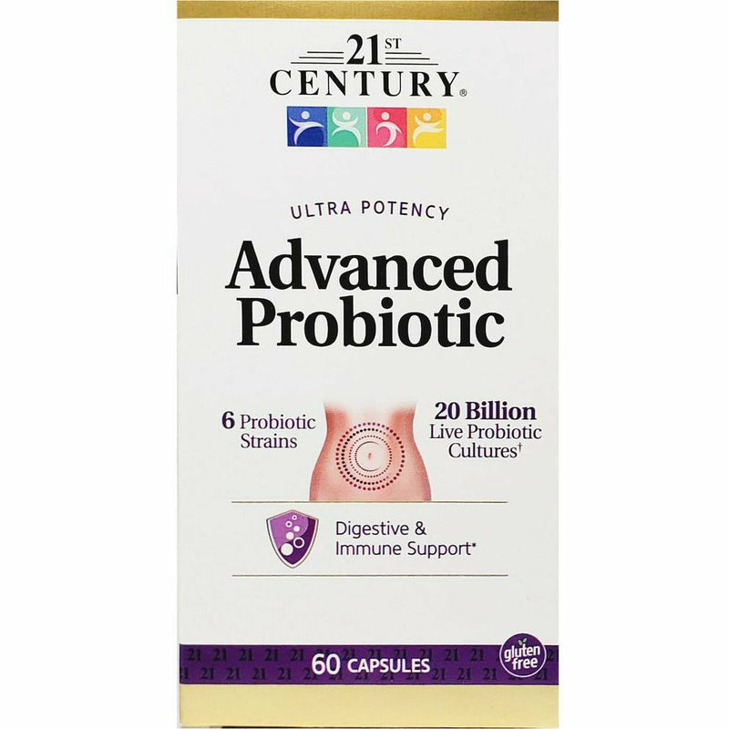 Advanced Probiotic 1250 mg, 60 Capsules by 21st Century - Main product image