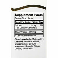 Apple Cider Vinegar, 300 mg 250 Tablets by 21st Century - Image 2