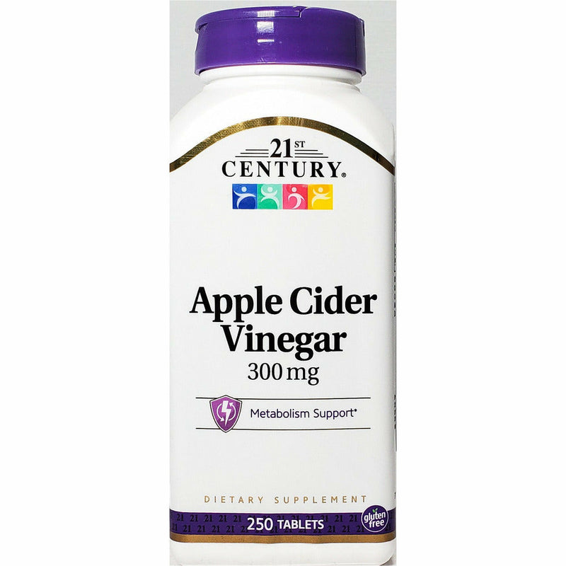 Apple Cider Vinegar, 300 mg 250 Tablets by 21st Century - Main product image