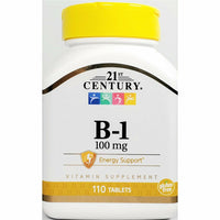 Vitamin B1 100 mg 110 Tablets by 21st Century - Image 1