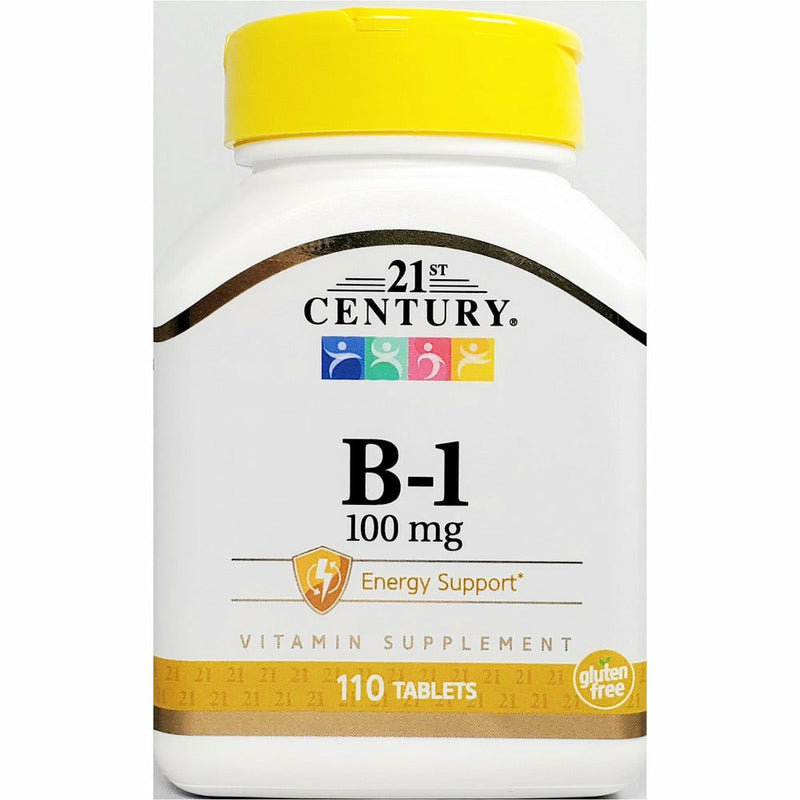 Vitamin B1 100 mg 110 Tablets by 21st Century - Main product image