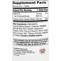 Calcium 500 mg plus D3, 400 Tablets by 21st Century - Image 2