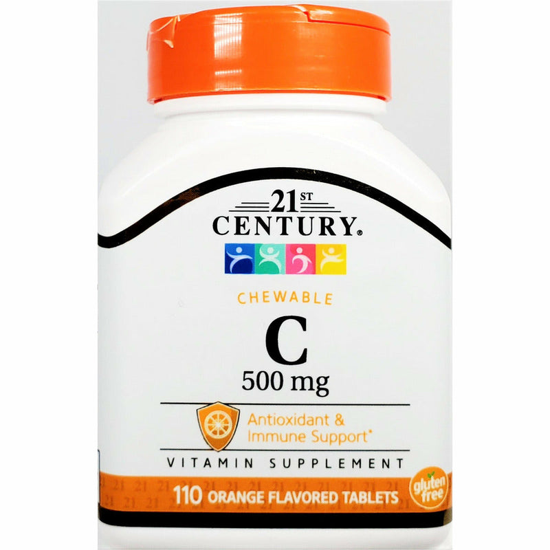 Vitamin C 500 mg 110 Chewable Tablets by 21st Century - Main product image