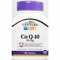Co Q-10, 30 mg 45 Capsules by 21st Century - Image 1