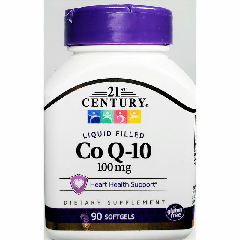 Co Q-10, 100 mg 90 (Liquid Filled) Softgels by 21st Century - Main product image