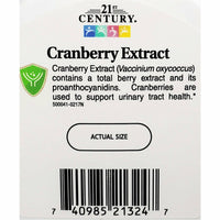 Cranberry Extract, 400 mg 60 Capsules by 21st Century - Image 4