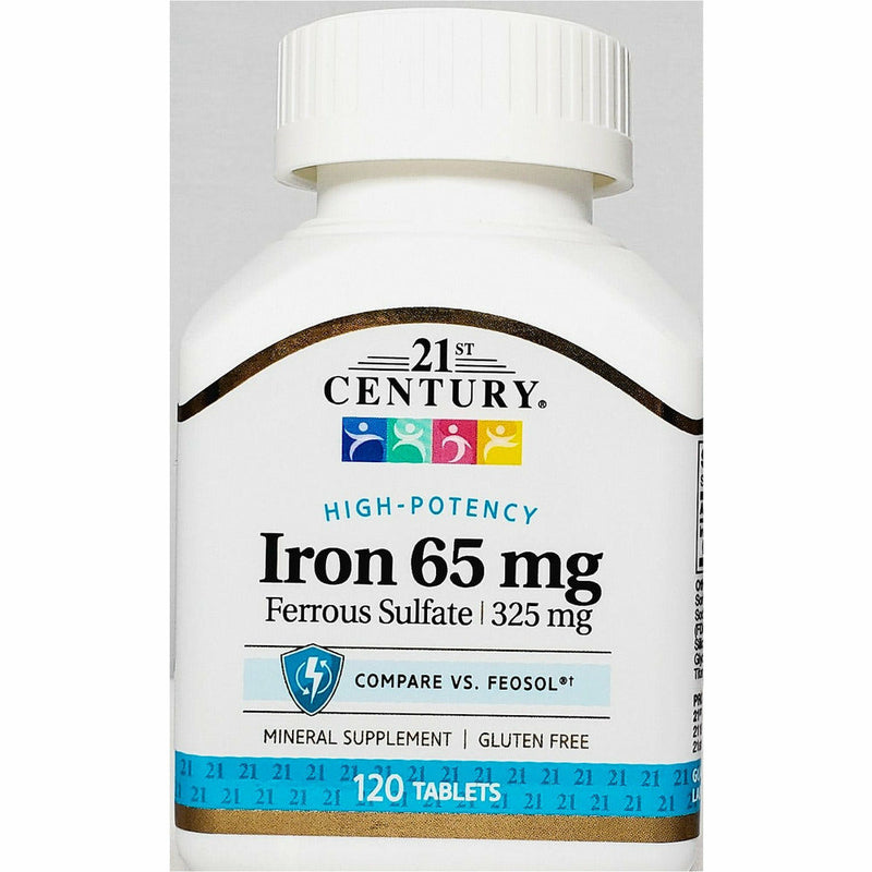 Iron 65 mg 120 Tablets by 21st Century - Main product image