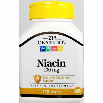 Niacin 100 mg, 110 Tablets by 21st Century