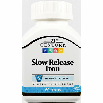 Slow Release Iron, 45 mg 60 Tablets by 21st Century