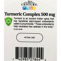 Turmeric Complex 500 mg 60 Capsules by 21st Century - Image 4