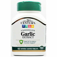 Garlic Extract 400 mg 60 Tablets by 21st Century - Image 1
