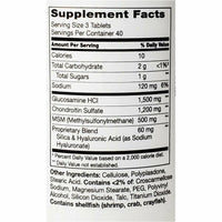 Glucosamine & Chondroitin Plus Hyaluronic Acid and MSM, 120 Tablets by 21st Century - Image 2