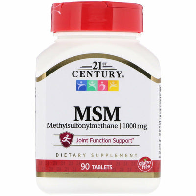 MSM Supplement 1000 mg 90 Tablets by 21st Century