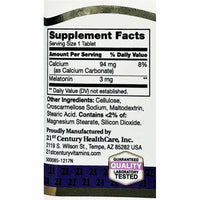 Melatonin 3 mg 200 Tablets by 21st Century - Image 2