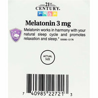 Melatonin 3 mg 200 Tablets by 21st Century - Image 4
