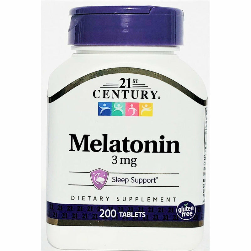 Melatonin 3 mg 200 Tablets by 21st Century - Main product image