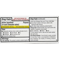 Children's Acetaminophen 160 mg (Mapap) 24 Chewable Tablets by Major - Image 2