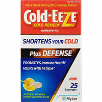 Cold-Eeze plus Defense (Honey Lemon Flavor) 25 Lozenges - Image 1