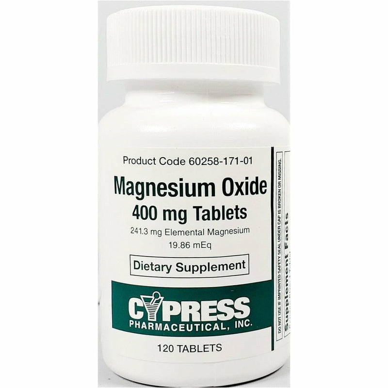 Magnesium Oxide 400 mg 120 Tablets by Cypress - Main product image
